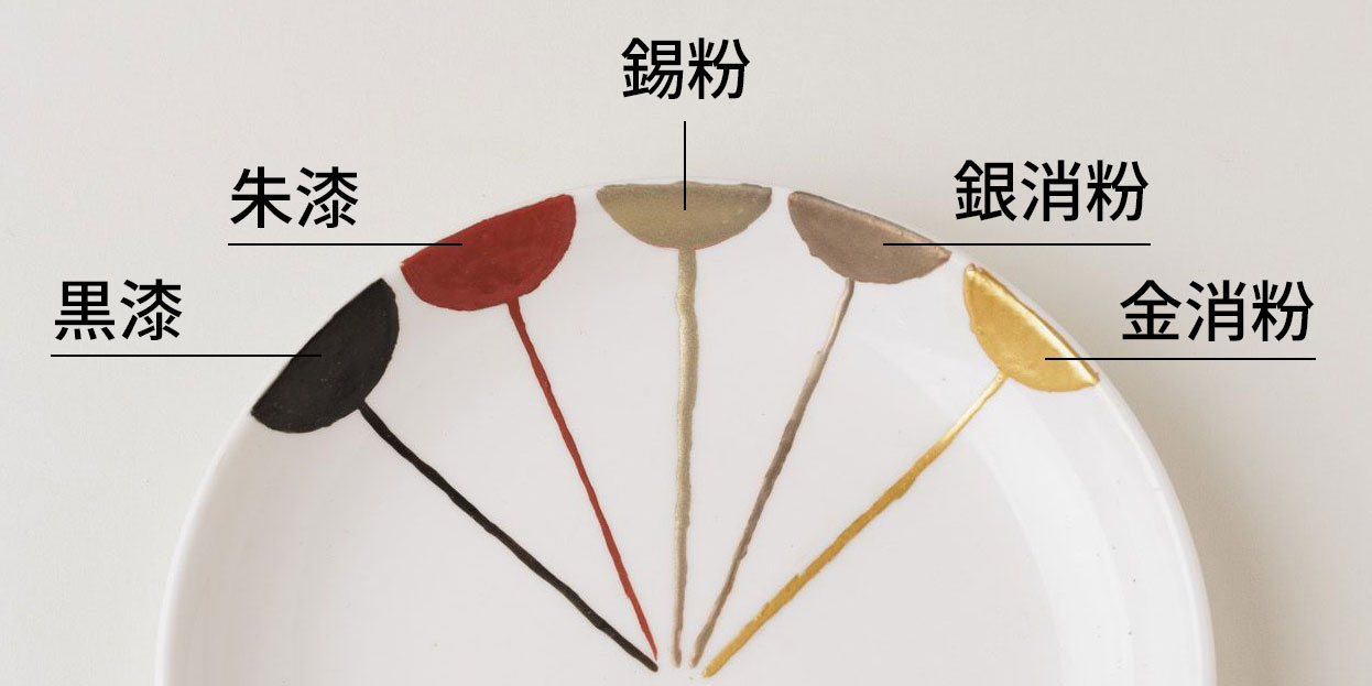 金継ぎ・継ぎ目の素材