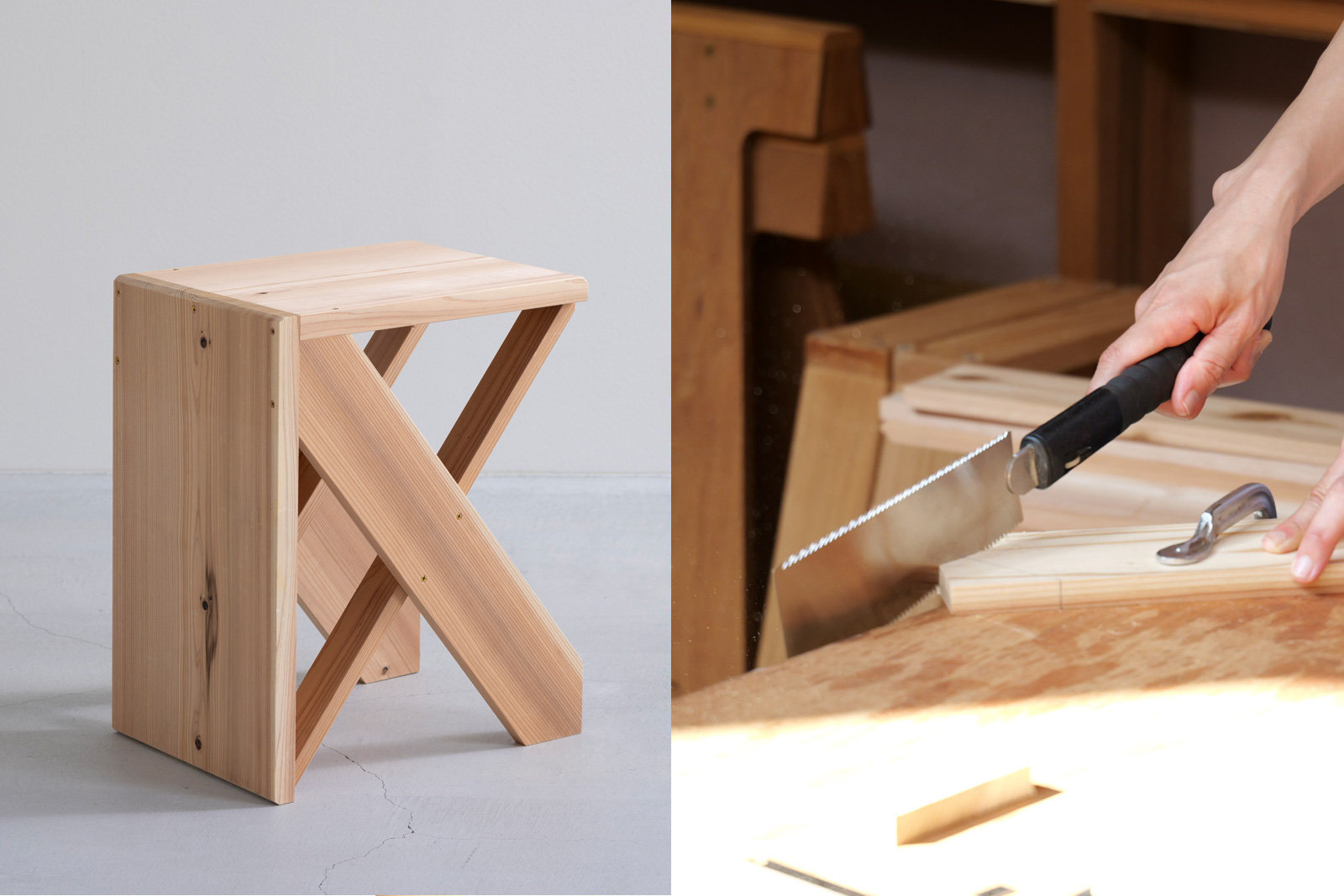 杉でつくる家具ワークショップ