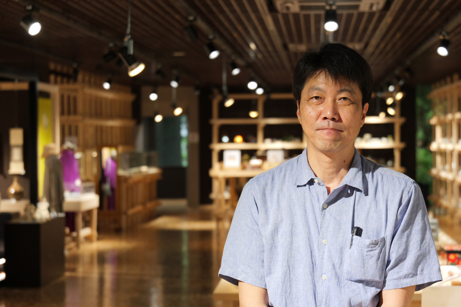 池田昌一郎さん（熊本県伝統工芸館・工芸振興班主任主事、学芸員）